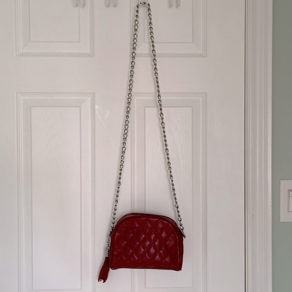 Danier red crossbody bag - Picture 1 of 4